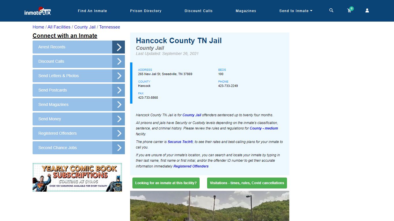 Hancock County TN Jail - Inmate Locator - Sneedville, TN